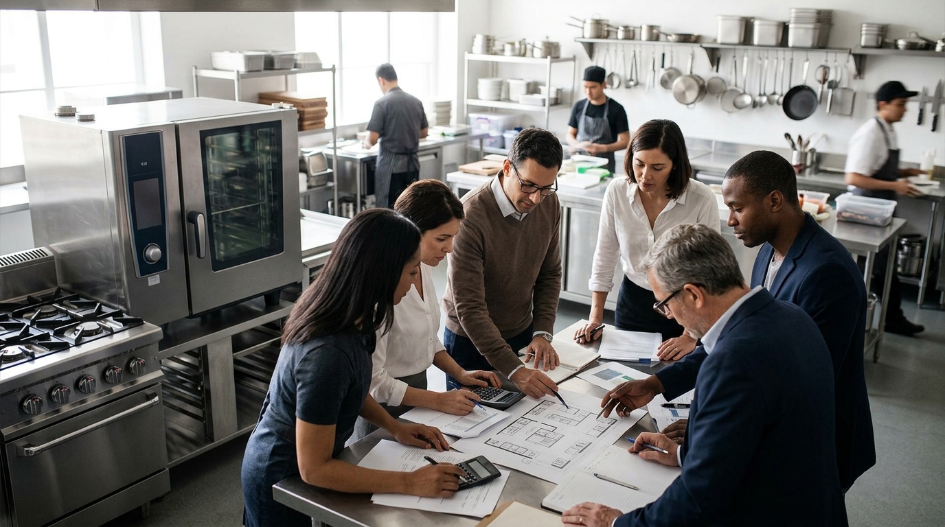 Illustration: Leasing vs. Buying Commercial Kitchen Equipment: A 2026 Financial Guide